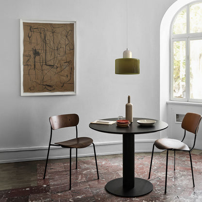 Kleine Glas-Pendelleuchte - LED, Glas/Metall, Max 12W, Drukknop, E27, CE/UL Gecertificeerd, Moderne Elegant