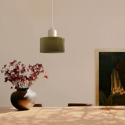 Kleine Glas-Pendelleuchte - LED, Glas/Metall, Max 12W, Drukknop, E27, CE/UL Gecertificeerd, Moderne Elegant