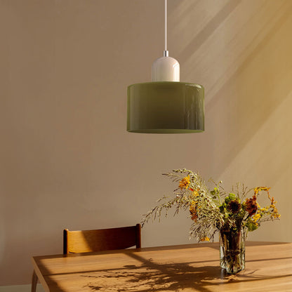 Kleine Glas-Pendelleuchte - LED, Glas/Metall, Max 12W, Drukknop, E27, CE/UL Gecertificeerd, Moderne Elegant