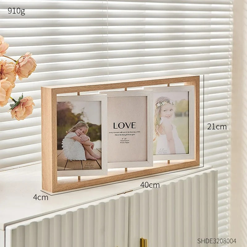 Moderne Fotolijst 50x70 Beukenhout met Acryl Bescherming B 10.2x15.2m