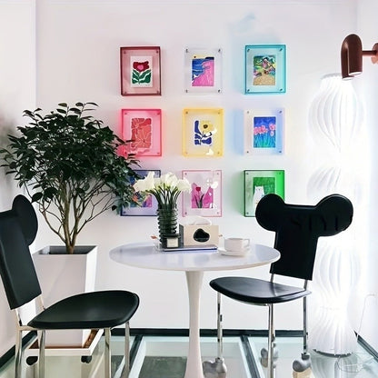 Moderne Fotolijst met Kleurrand in Diverse Kleuren en Acryl