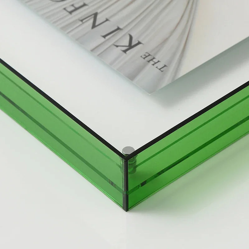 Moderne Fotolijst met Kleurrand in Diverse Kleuren en Acryl