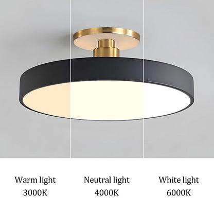 Moderne Compacte Ronde LED Plafondlamp Semi Inbouw 30cm
