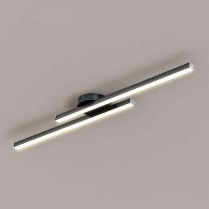 Moderne Aluminium Lange Strip Semi Inbouw LED Plafondlamp