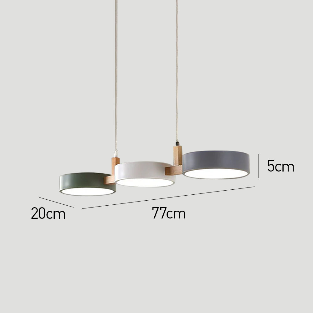 Moderne Metalen Cilindervormige Hanglamp Scandinavisch