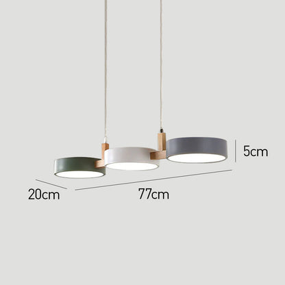 Moderne Metalen Cilindervormige Hanglamp Scandinavisch