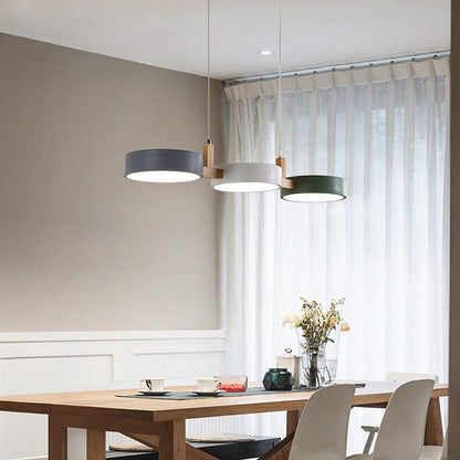 Moderne Metalen Cilindervormige Hanglamp Scandinavisch