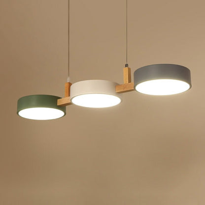 Moderne Metalen Cilindervormige Hanglamp Scandinavisch