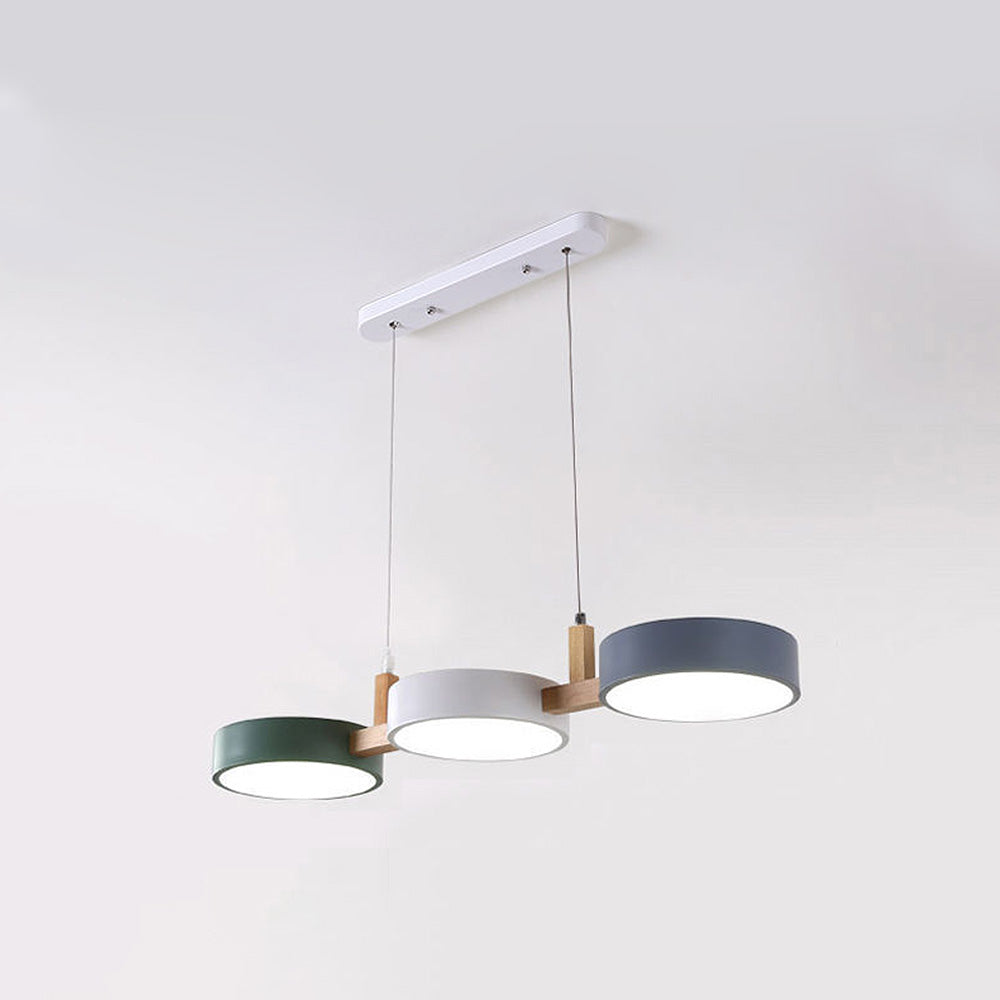 Moderne Metalen Cilindervormige Hanglamp Scandinavisch