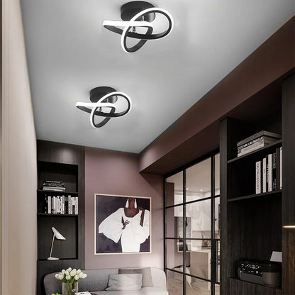 Moderne Witte Metalen LED Plafondlamp Energiezuinig
