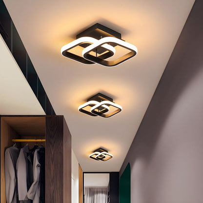 Moderne Witte Metalen LED Plafondlamp Energiezuinig