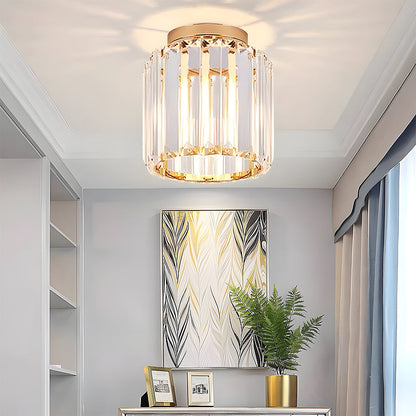 Moderne Zwarte Plafondlamp Met Eén Lichtbron Voor Hal Goud Cirkel (D36*40CM)