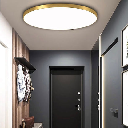 Moderne Ronde LED Plafondlamp Voor Woonkamer En Slaapkamer Goud