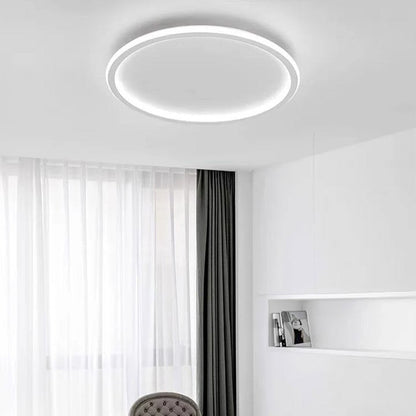 Moderne Ultradunne Ronde Lage Plafondlamp Voor Interieur Wit
