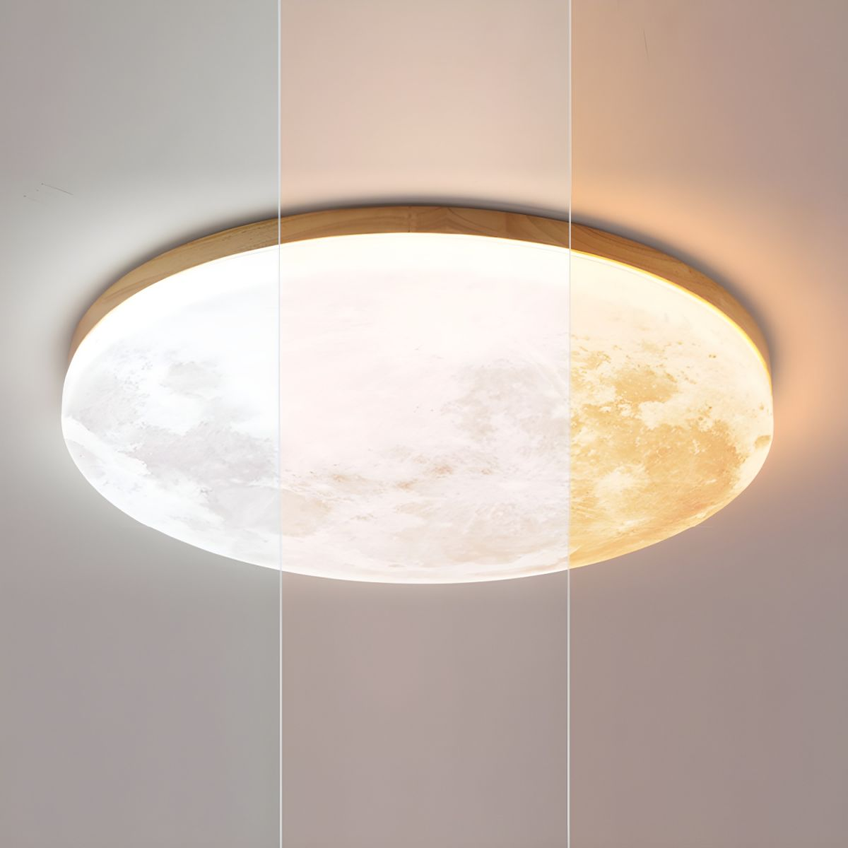 Minimalistische Ronde LED Plafondlamp Met Warm Licht Sfeer