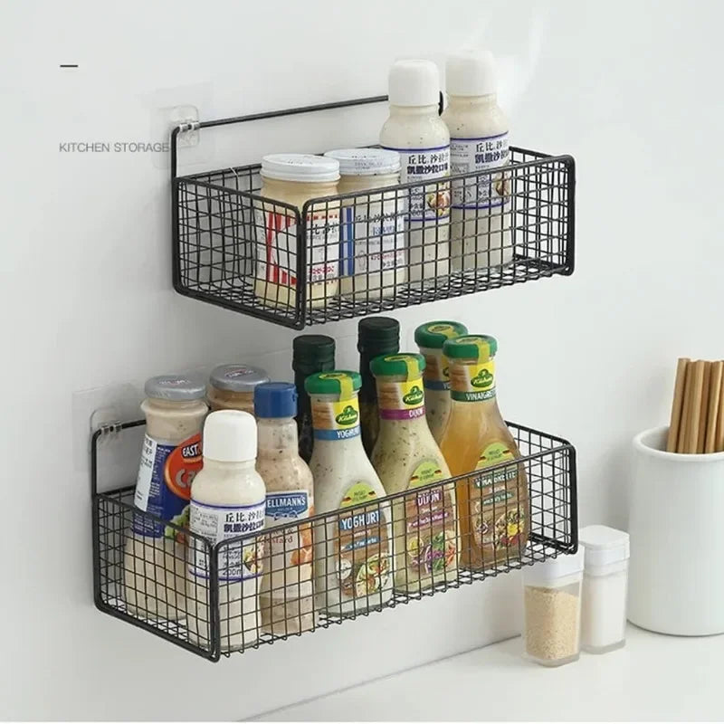 Multifunctionele Badkamer Organizer met Muurbevestiging Zwart Wit