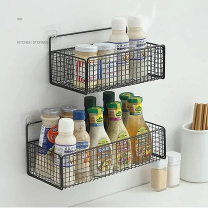 Multifunctionele Badkamer Organizer met Muurbevestiging Zwart Wit