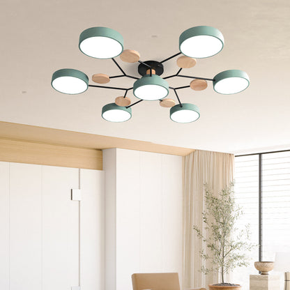 Murray Macaron Moleculaire LED-plafondlamp