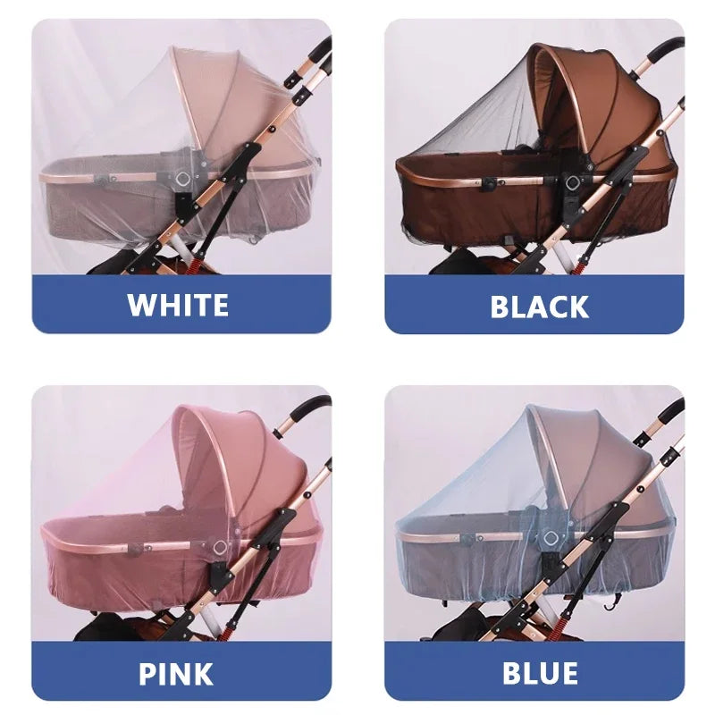 Klamboe Muskietennet Voor Baby Kinderwagen - Anti muggen - UV-Bescherming En Dekking