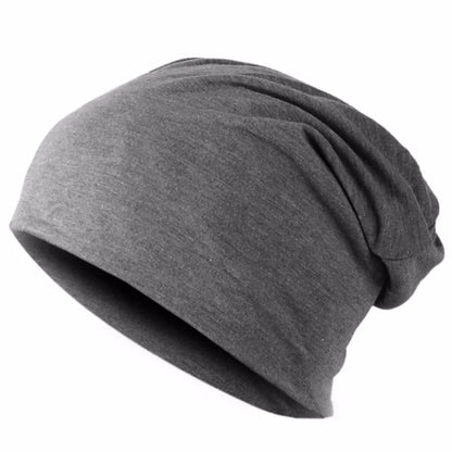 Nieuwe effen kleur baggy slouchy mutsen hoed voor mannen mannelijke herfst lente hiphop zachte oorwarmer schedelkappen buiten winddichte muts 4