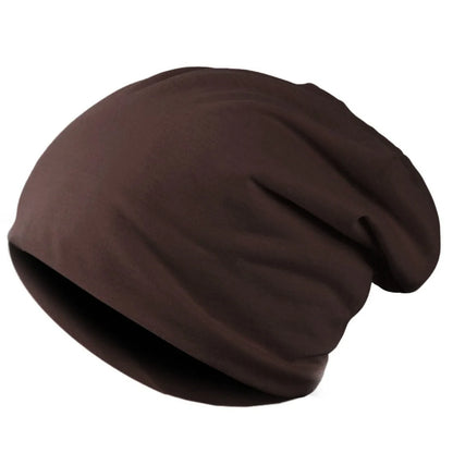 Nieuwe effen kleur baggy slouchy mutsen hoed voor mannen mannelijke herfst lente hiphop zachte oorwarmer schedelkappen buiten winddichte muts 6