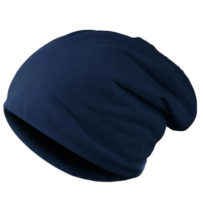 Nieuwe effen kleur baggy slouchy mutsen hoed voor mannen mannelijke herfst lente hiphop zachte oorwarmer schedelkappen buiten winddichte muts 8