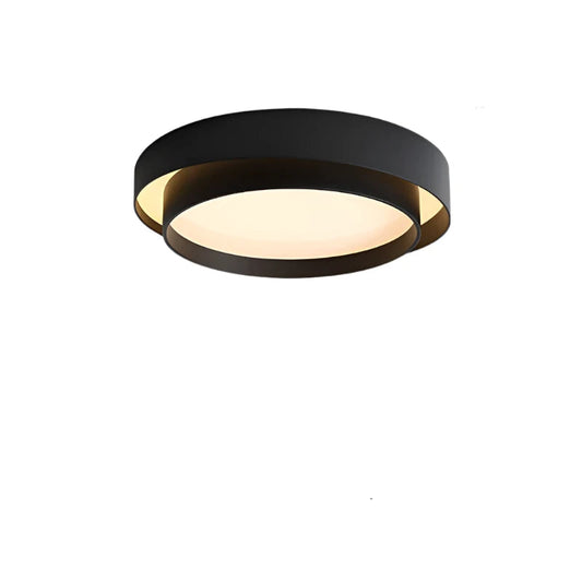 Eenvoudige LED Plafondlamp Met Scandinavische Moderne Stijl Zwart