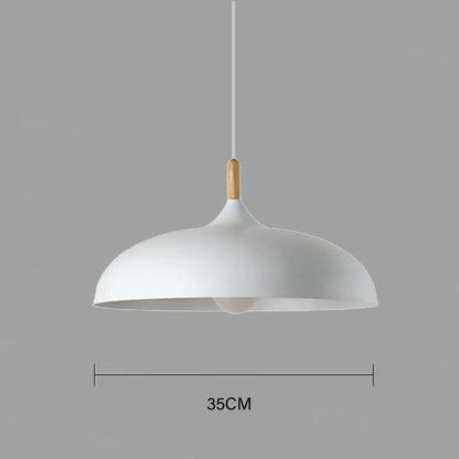 Plafondlamp Scandinavisch Eikenhout Met LED Verlichting Wit