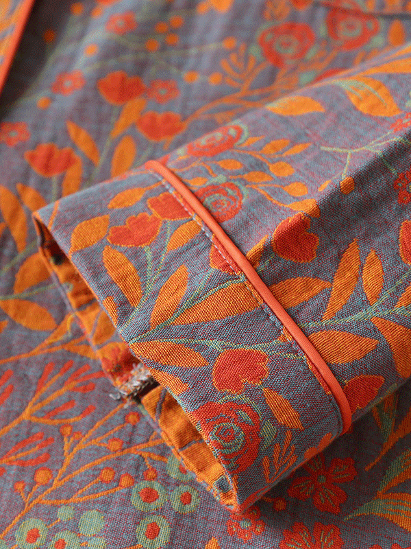 Luna Elegante Bloemenprint Pyjama Set voor Dames Nachtkleding