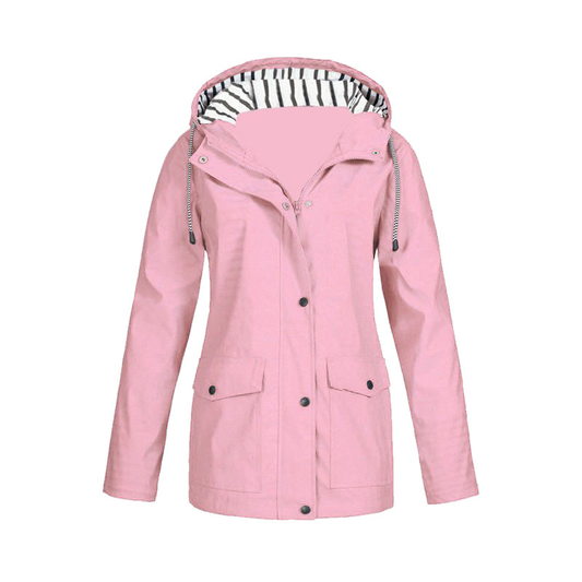 Dames Regenjas - Waterdicht, Lichtgewicht en Ademend Design Roze