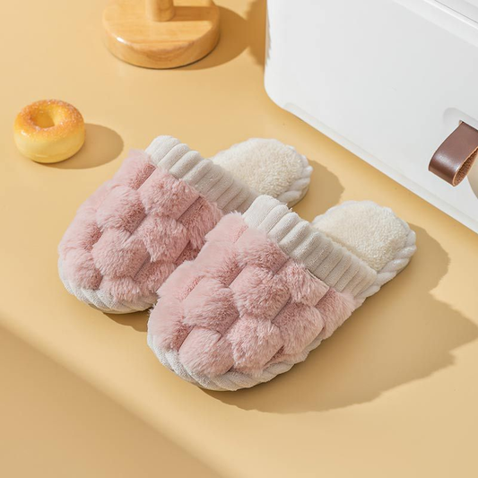 Dames Zachte Pantoffels - Comfortabele Huisschoenen voor Thuis Roze