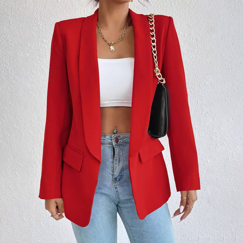 Ronja Getailleerde Blazer Rood