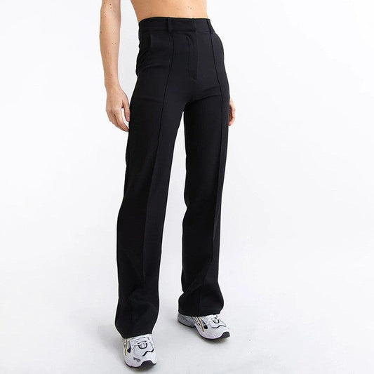 Avenari | Dames Broek - High Waist - Wijde Pijpen - Met Zakken - Comfortabele Pasvorm