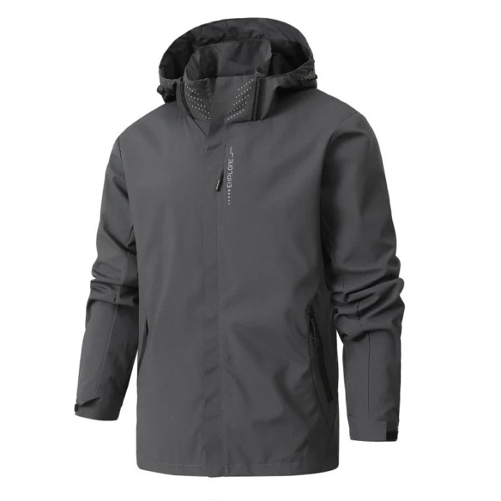Unisex Regenjas - Lange Mouwen & Sportieve Look Grijs