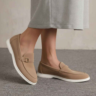 Heren Loafers Gestroomlijnd Silhouet Voetbed met Kussentjes Bruin