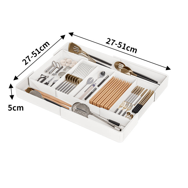 Lades Organizer Voor Een Orde In De Keukenkasten Thuis 4 Zijden Uittrekbaar