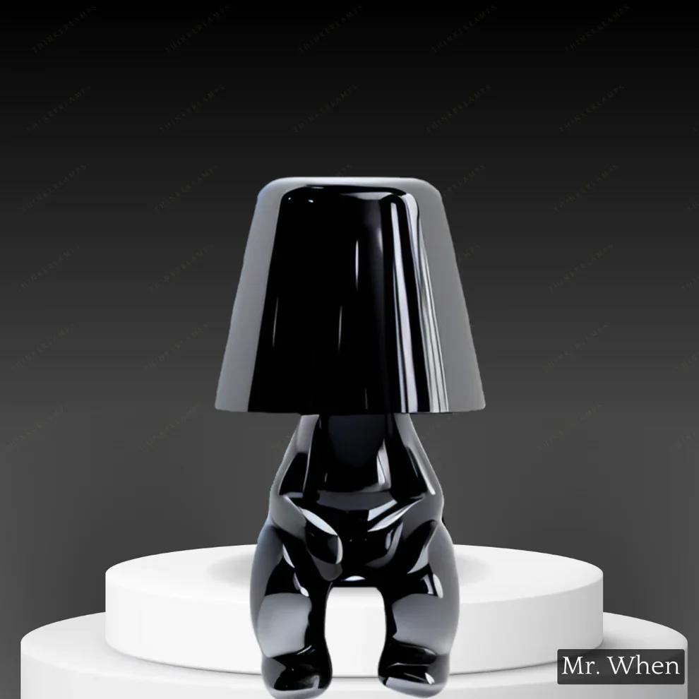 HUE - Karakter Lamp voor Stijlvolle Verlichting Zwart Mr. When