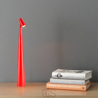 Minimalistische Tafellamp Geen Kabels Warm Licht Dimbaar Rood