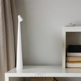Minimalistische Tafellamp Geen Kabels Warm Licht Dimbaar Wit