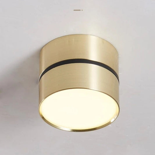 Opbouwspot Zwart LED met Verstelbare Verlichting voor Binnen Goud