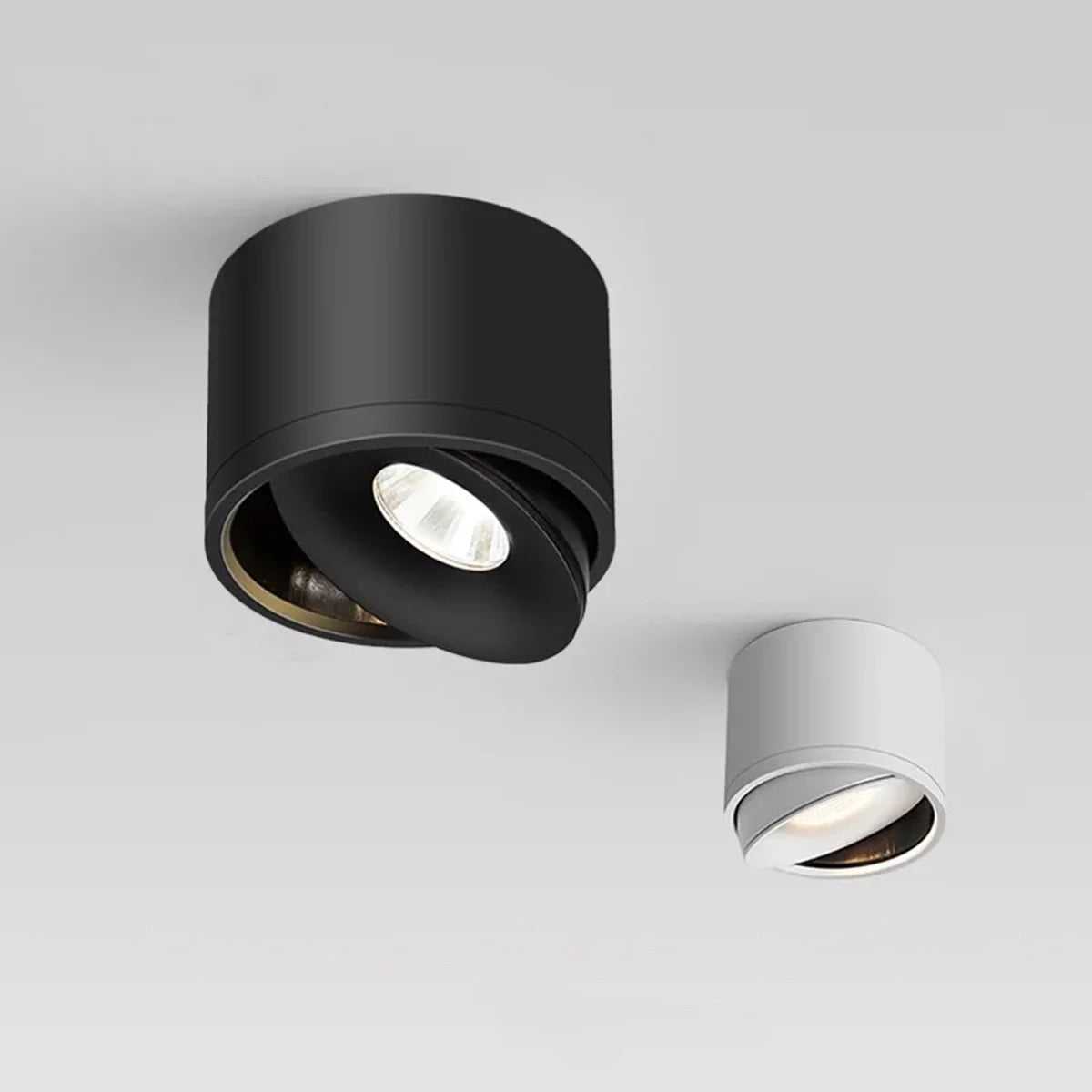 Opbouwspot Zwart Verstelbare Wattage 360 Grad Rotatie