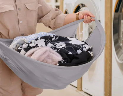 Opvouwbare Wasmand Zwart voor Vuile Kleding met 66 cm Diameter