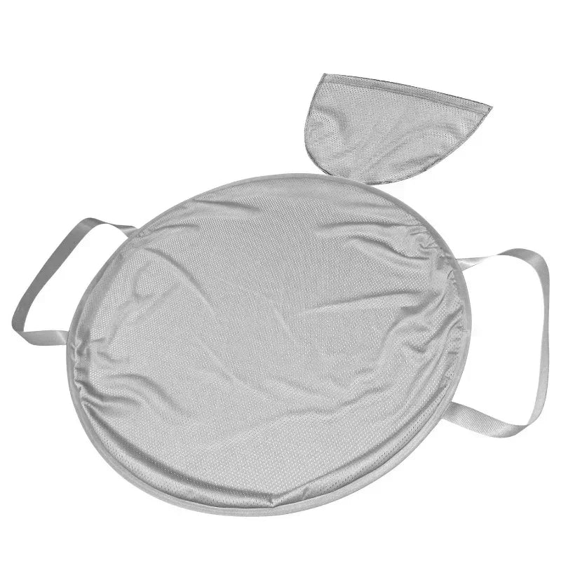 Opvouwbare Wasmand Zwart voor Vuile Kleding met 66 cm Diameter 24 inch grijs gaas