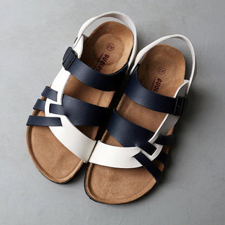Māya | Dames Sandalen – Ondersteuning & Tijdloze Elegantie Blauw Wit