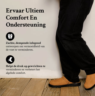 Orthopedische leren pantoffels voor heren – stijlvol en ondersteunend