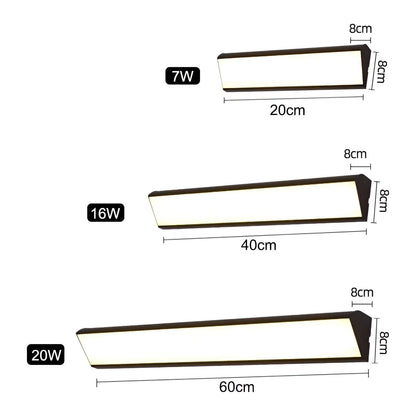 Waterdichte LED Wandlamp Ultraglow voor Binnen en Buiten – Energiezuinig Muurlamp met Lange Strepen