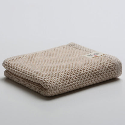 Katoenen Droogdoek Set Vier Stuks Natuurlijke Katoen Beige 33*72cm