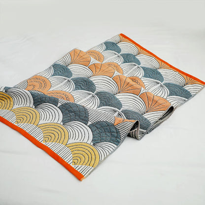 Jacquard Katoenen Badhanddoek Met Patroon Lichtgewicht