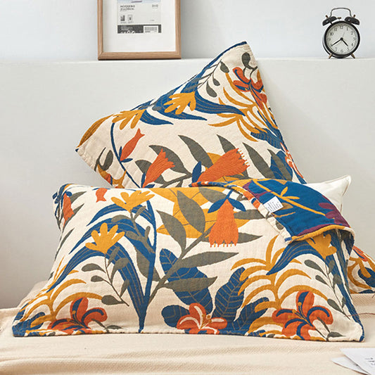 Zachte Katoenen Kussensloop Met Bloemenprint Set Van 2 Default