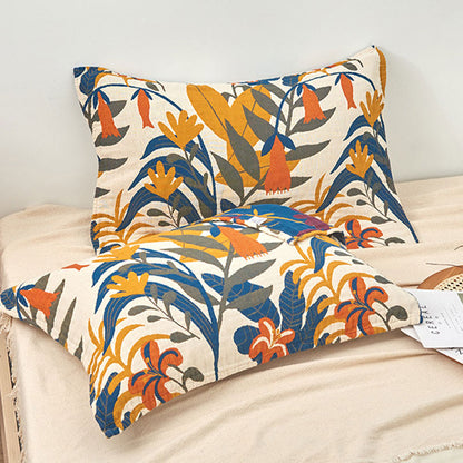 Zachte Katoenen Kussensloop Met Bloemenprint Set Van 2